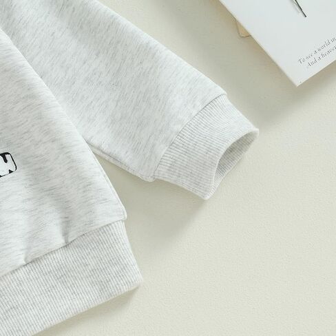 allshope Toddler Baby Girl Fall Outfit Letter Print Sweatshirt Tops Elastic Waist Pant Cute Infant Newborn Winter Clothes Set in Saudi Arabia