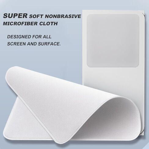 قطعة قماش تنظيف من الألياف الدقيقة من KOCOZA، قطعة قماش تلميع فضية لأجهزة الكمبيوتر المحمول والمجوهرات وتلفزيون LCD وشاشة الكمبيوتر والشاشة والكمبيوتر اللوحي وعدسة الكاميرا والزجاج والعدسات والهاتف والأسطح الرقيقة الأخرى in Kuwait