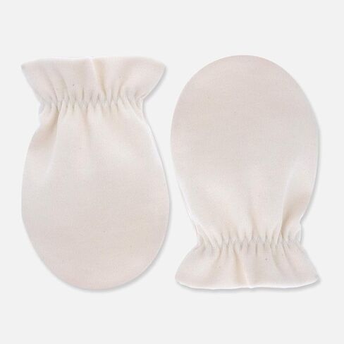 100% Certified Organic Cotton Baby No Scratch Mittens For Newborn to 0-6 Months in Saudi Arabia