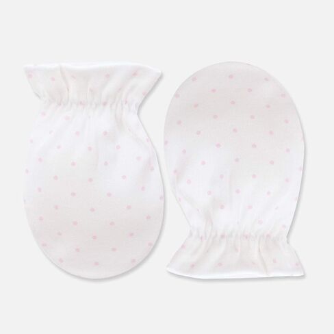 100% Certified Organic Cotton Baby No Scratch Mittens For Newborn to 0-6 Months in Saudi Arabia