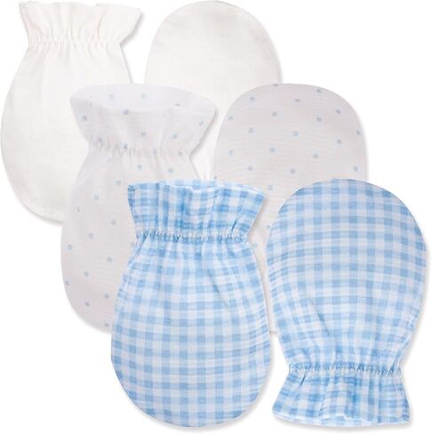 100% Certified Organic Cotton Baby No Scratch Mittens For Newborn to 0-6 Months in Saudi Arabia