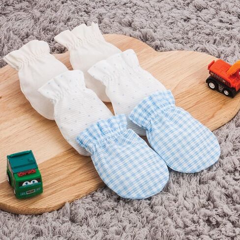 100% Certified Organic Cotton Baby No Scratch Mittens For Newborn to 0-6 Months in Saudi Arabia