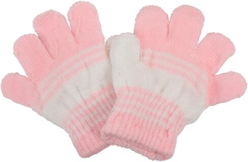 إكسسوارات Motique قفازات مخططة للرضع لقفازات الشتاء للأطفال الصغار | مجموعة من 2 in Kuwait