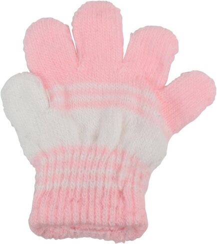 إكسسوارات Motique قفازات مخططة للرضع لقفازات الشتاء للأطفال الصغار | مجموعة من 2 in Kuwait