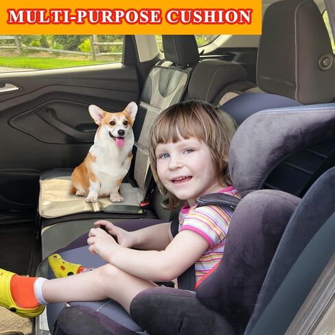 Car Seat Protector Kick Mat Backseat Organizer, Universal Back Seat Cover for Child Waterproof Protection for Vehicles to Protect from Dirt, Mud & Scratches Keeping Neat, 2 Mesh Storage Pockets in Kuwait