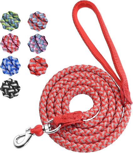 Dog Training Leash for Small to Medium Dogs, Rope Dog Leash, Chew Proof and Reflective Dog Lead Green in Saudi Arabia