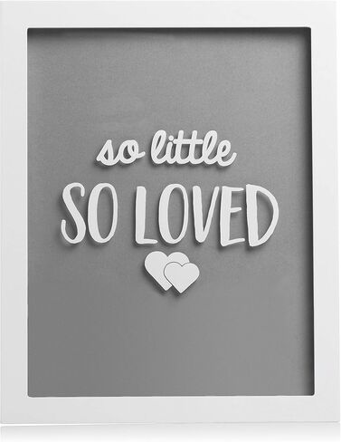 Pearhead Elephant Token Frame, Little Wishes Signature Baby Shower Guestbook Alternative, Pregnancy Keepsake for Soon to be Moms, Baby Shower Decor, Gray and White in Saudi Arabia