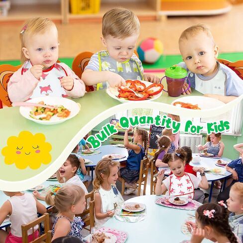 Hoosige 24 Pieces Baby Waterproof Bibs Baby Bibs with Adjustable Snap and Crumb Catcher Pocket Feeding Bibs Apron Pocket Soft Food Bibs for Toddler Boy Infant Girl 6-48 Months, 8 Patterns in Kuwait