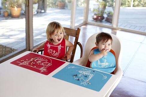 Modern Twist Bucket-Bib 100% Food-Grade Silicone, Waterproof and Reusable, Badger Family – Lavender in Saudi Arabia