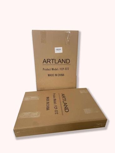 لوحة زيتية تجريدية مرسومة يدويًا 100% من ARTLAND على القماش، متاهة الذاكرة، 3 قطع من معرض الصور ملفوفة، لوحة فنية جدارية مؤطرة جاهزة للتعليق لغرفة المعيشة لديكور الحائط، ديكور المنزل، 36 × 72 بوصة in Kuwait