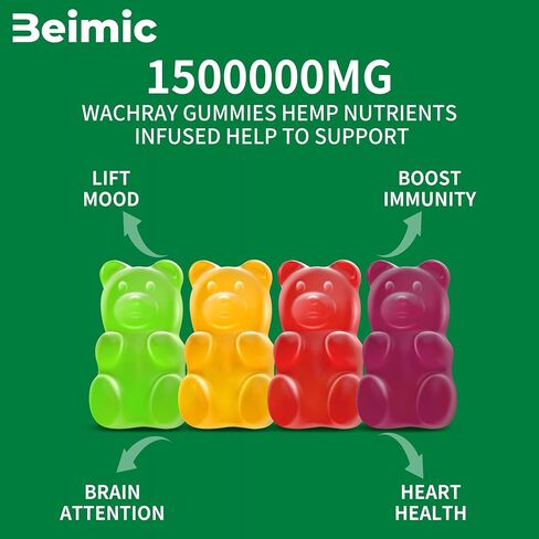Naturals Fruit Hemp Gummies 1,500,000mg High Strength - Natural Hemp Oil Infused Gummies Great for Peace & Relaxation,America's #1 Favorite Hemp Gummy Brand! 60 Gummies-(Pack of 2) in Saudi Arabia