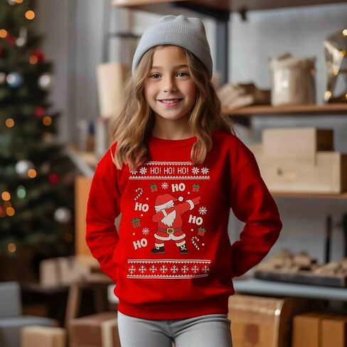 Mrocioa Toddler Boy Girl Sweatshirt Ugly Christmas Style Santa Sweater Baby Kids Dinosaur Xmas Pullover in Saudi Arabia