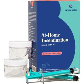 Mosie Baby Insemination Kit, Only FDA Cleared Kit for at Home Use with Patented Syringes, 2 Attempts for Women and Families, FSA/HSA Eligible in Saudi Arabia