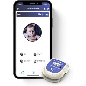 SNUZA PICO 2 New Model -Smart Sleep Monitor with Mobile App - Works Anywhere with or Without Your Phone to Track Breathing Motion, Body Position and Skin Temperature with Real-time alerts in Saudi Arabia