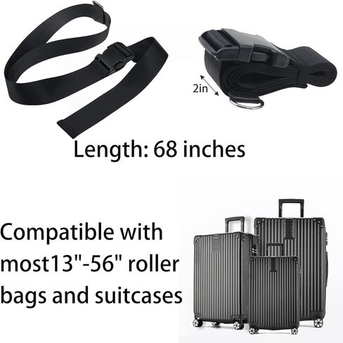 حزام سفر لمقعد السيارة | حزام أمتعة مقعد السيارة للمطار يحول بسهولة مقعد سيارة طفلك والأمتعة المحمولة إلى حامل عربة أطفال مقعد السيارة في المطار، لحل مخاوف السفر (أحمر) in Kuwait