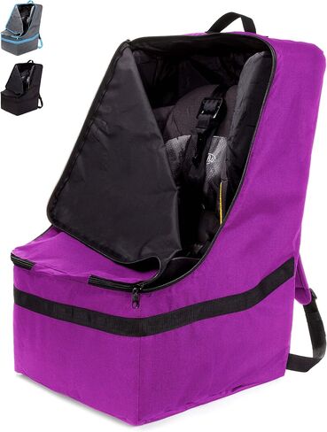 Car Seat Travel Bag — Adjustable, Padded Backpack for Car Seats — Car Seat Travel Tote - Compatible with Most Name Brand Car Seats in Saudi Arabia