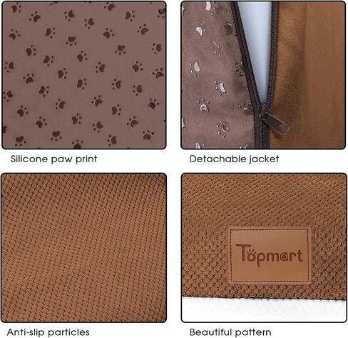 Topmart Replacement Cover 4 Tiers Foam Dog Ramps/Steps, Color Brown in Kuwait