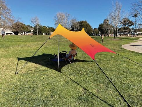 Neso Sidelines 1 واقي الشمس الرياضي متعدد الاستخدامات، زوايا وأعمدة حاصلة على براءة اختراع، أوتاد معاد تدويرها بنسبة 100%، 4.5 رطل in Kuwait