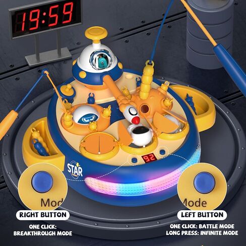 لعبة إطلاق النار على سفينة الفضاء، ألعاب إطلاق النار للأطفال، لعبة الضرب الخلد للأطفال الصغار مع تسجيل نقاط LCD، الضوء والصوت، ألعاب القصف التفاعلية للأولاد والبنات، للأطفال من سن 3 سنوات فما فوق in Kuwait