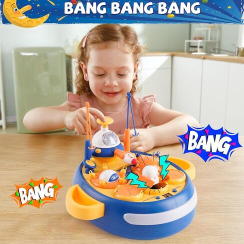 لعبة إطلاق النار على سفينة الفضاء، ألعاب إطلاق النار للأطفال، لعبة الضرب الخلد للأطفال الصغار مع تسجيل نقاط LCD، الضوء والصوت، ألعاب القصف التفاعلية للأولاد والبنات، للأطفال من سن 3 سنوات فما فوق in Kuwait