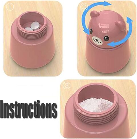 مجموعة واحدة من مطحنة حبوب الدواء، مطحنة حبوب الدواء، جهاز طحن الحبوب، نمط الدب لسحق الحبوب الصغيرة أو الكبيرة، أقراص الفيتامينات إلى المسحوق الناعم (وردي) in Kuwait