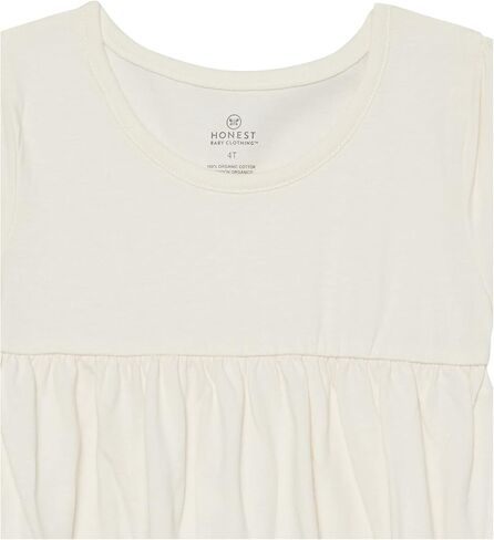 HonestBaby Baby, Toddler, and Little Girls' 100% Organic Cotton Puff Sleeve T-Shirts (10 Pack) in Saudi Arabia