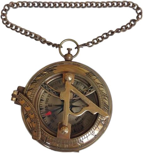 بوصلة شمسية مخصصة مع حقيبة جلدية | هدايا المعمودية، أفضل عيد الفصح، هدايا عيد الميلاد، هدايا التخرج، هدايا الزفاف، الهدايا الدينية للرجال، يشوع 1: 9 هدايا دينية للنساء in Kuwait