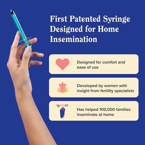 Mosie Baby Insemination Kit, Only FDA Cleared Kit for at Home Use with Patented Syringes, 2 Attempts for Women and Families, FSA/HSA Eligible in Saudi Arabia