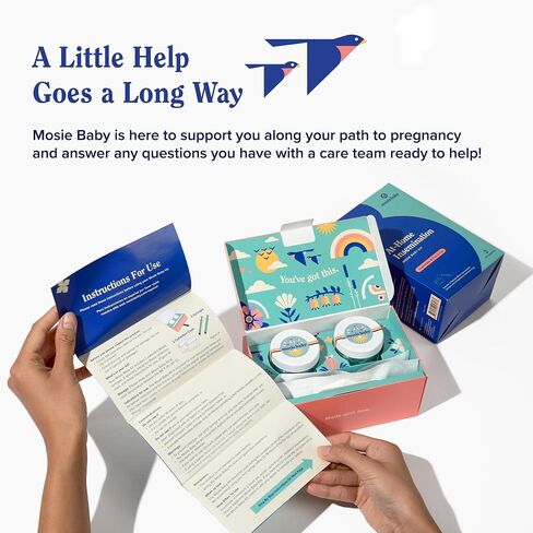 Mosie Baby Insemination Kit, Only FDA Cleared Kit for at Home Use with Patented Syringes, 2 Attempts for Women and Families, FSA/HSA Eligible in Saudi Arabia