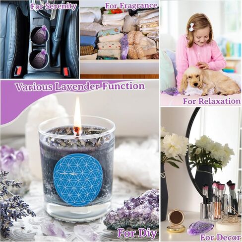 دانسيب 40 قطعة من اكياس اللافندر الفرنسي للادراج والخزانات، اكياس لافندر، اكياس لافندر لتخزين الملابس والعطور المنزلية، اكياس برائحة زهرة اللافندر المجففة للعطور المنزلية in Kuwait