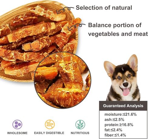 الغابة دعوة البطاطا الحلوة والبط الكلب يعامل، نباتي، وجبات خفيفة مغذية ولذيذة لصديقك فروي، 10.6 أوقية in Kuwait