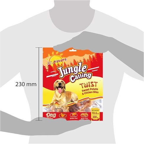 الغابة دعوة البطاطا الحلوة والبط الكلب يعامل، نباتي، وجبات خفيفة مغذية ولذيذة لصديقك فروي، 10.6 أوقية in Kuwait