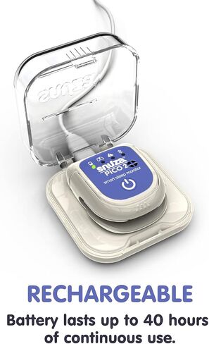 SNUZA PICO 2 New Model -Smart Sleep Monitor with Mobile App - Works Anywhere with or Without Your Phone to Track Breathing Motion, Body Position and Skin Temperature with Real-time alerts in Saudi Arabia