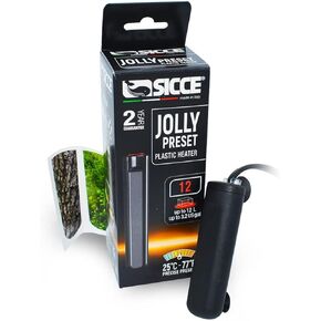 Sicce 6W Jolly Preset Small Submersible Aquarium Heater, Constant Temperature, Betta Fish Tank Heater Set to 77℉ for 1-2 Gallons Freshwater & Saltwater Tanks in Saudi Arabia