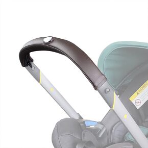 SeedFuture Stroller Handle Bar Covers for DOONA, Brown Pu Leather Pram Handle Protective Case Cover Stroller Accessories for DOONA, Pushchair Armrest Handle Protector Cover in Kuwait