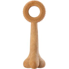 ألعاب مضغ للكلاب من تيكاتون للمضغ العدواني، لعبة حلقة تسنين متينة مصنوعة من مركبات بلاستيكية خشبية، ألعاب قوية للكلاب للسلالات المتوسطة والكبيرة in Kuwait