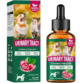 Urinary Tract Infection Treatment for Dǒg & Cat,Natural Treatment Drops for Preventing Urinary Incontinence & Bladder Stones,Fully Protect The Kidney Health 60ML in Kuwait