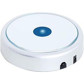 EUSTUMA LED Light Base Non-Slip Round Display Stand in A Variety of Colors,Suitable for Glass Crystal Artwork,Holiday Party Decoration.(No Rotating)