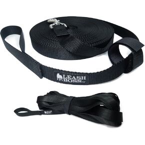 Leash Boss Extra Long Dog Leash - Long Lead Leash for Dog Training - Recall Leash for Dogs Outside