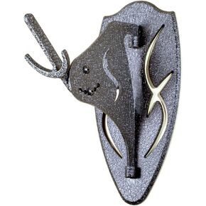Skull Hooker Big Hooker Powder -Coated Steel Short Arm Trophy Mount- Perfect for Hanging and Mounting Larger Species- Bison, Cape Buffalo and Smaller Elk- Available in Graphite Black and Robust Brown