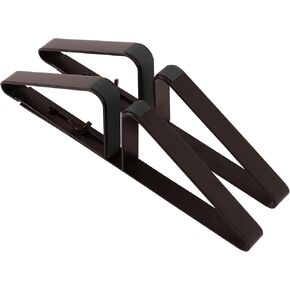 PUPETPO Support Feet for Pet Gate (Updated Version), Pet Gate Metal Support Feet Set of 2 for Extra Wide Foldable Dog Gates, Easy to Install, A Pair of Safety Fence Feet for Wooden Dog Gate, Black in Saudi Arabia