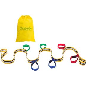 Grab & Go, Kids Walking Rope (10 Child). Teacher Designed. Extra Safety Feature on Handles. Hi Viz Detail. Includes Free Learning Games for Walks Guide