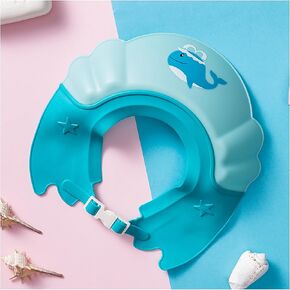 Baby Shower Cap Shield, Shower Cap for Kids, Visor Hat for Eye and Ear Protection for 0-9 Years Old Children,Cute whale shape Makes the Baby Bath More Fun (Orange) in Kuwait