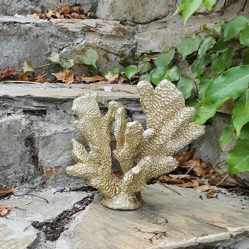 Blue Coral Decor Coral Reef Faux Artificial Coral Decor Resin Coral Statue Nautical Decor Tabletop Decoration Home Living Room Decor (7.8in Tall) in Saudi Arabia