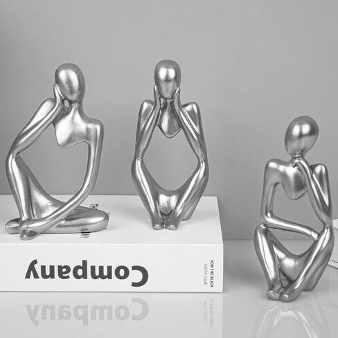 تمثال المفكر أناكي. ديكور المنزل.ديكور أسود.ديكور غرفة المعيشة.نحت الفن التجريدي.ديكور المكتب.ديكور طاولة القهوة.ديكور الخزانات.زينة عيد الميلاد.(أسود) in Kuwait