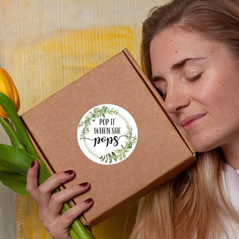 ملصقات بوب ات وين شي بوبس، ملصقات صغيرة لزجاجات الشمبانيا الصغيرة، ملصقات هدايا استحمام الطفل، عبوة من 50، ملصق لاصق دائري 5 سم in Kuwait