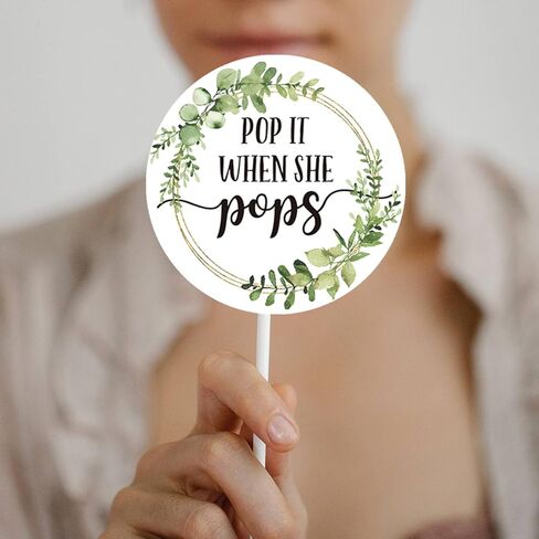 ملصقات بوب ات وين شي بوبس، ملصقات صغيرة لزجاجات الشمبانيا الصغيرة، ملصقات هدايا استحمام الطفل، عبوة من 50، ملصق لاصق دائري 5 سم in Kuwait