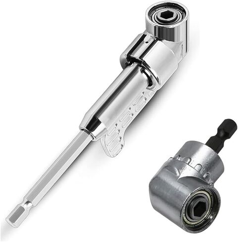 بييي محول حامل مقبس تمديد بزاوية 105 درجة، مثقاب بزاوية قائمة مع لقمة مثقاب مغناطيسية سداسية 1/4 انش 6 ملم سريعة التغيير in Kuwait