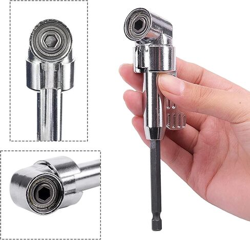 بييي محول حامل مقبس تمديد بزاوية 105 درجة، مثقاب بزاوية قائمة مع لقمة مثقاب مغناطيسية سداسية 1/4 انش 6 ملم سريعة التغيير in Kuwait