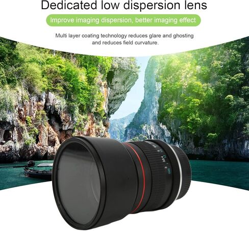 Nikon d3400 telephoto Lens auto Focus Lens for Nikon Camera Lens 85mm F1.8 Large Aperture Full Frame Manual Focus Portrait Prime Lens AI Mount for Nikon in Saudi Arabia